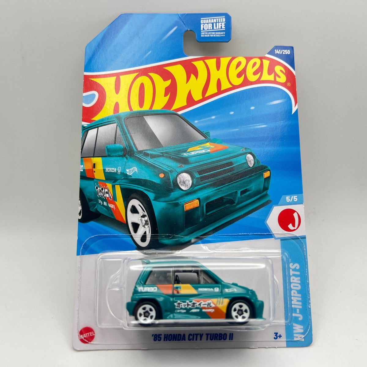 Hot Wheels '85 Honda City Turbo II Teal 141/250 Treasure Hunt HW J-Imports 5/5
