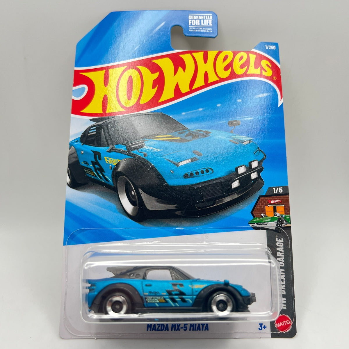 Hot Wheels Mazda MX-5 Miata Blue 1/250 HW Dream Garage 1/5 2026