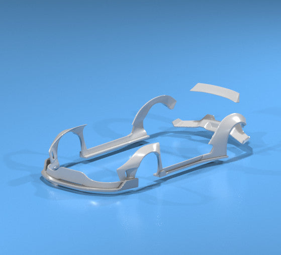 Liberty Walk Style Wide Body Kit for Hot Wheels Ferrari 360 - Resin - 3d Printed