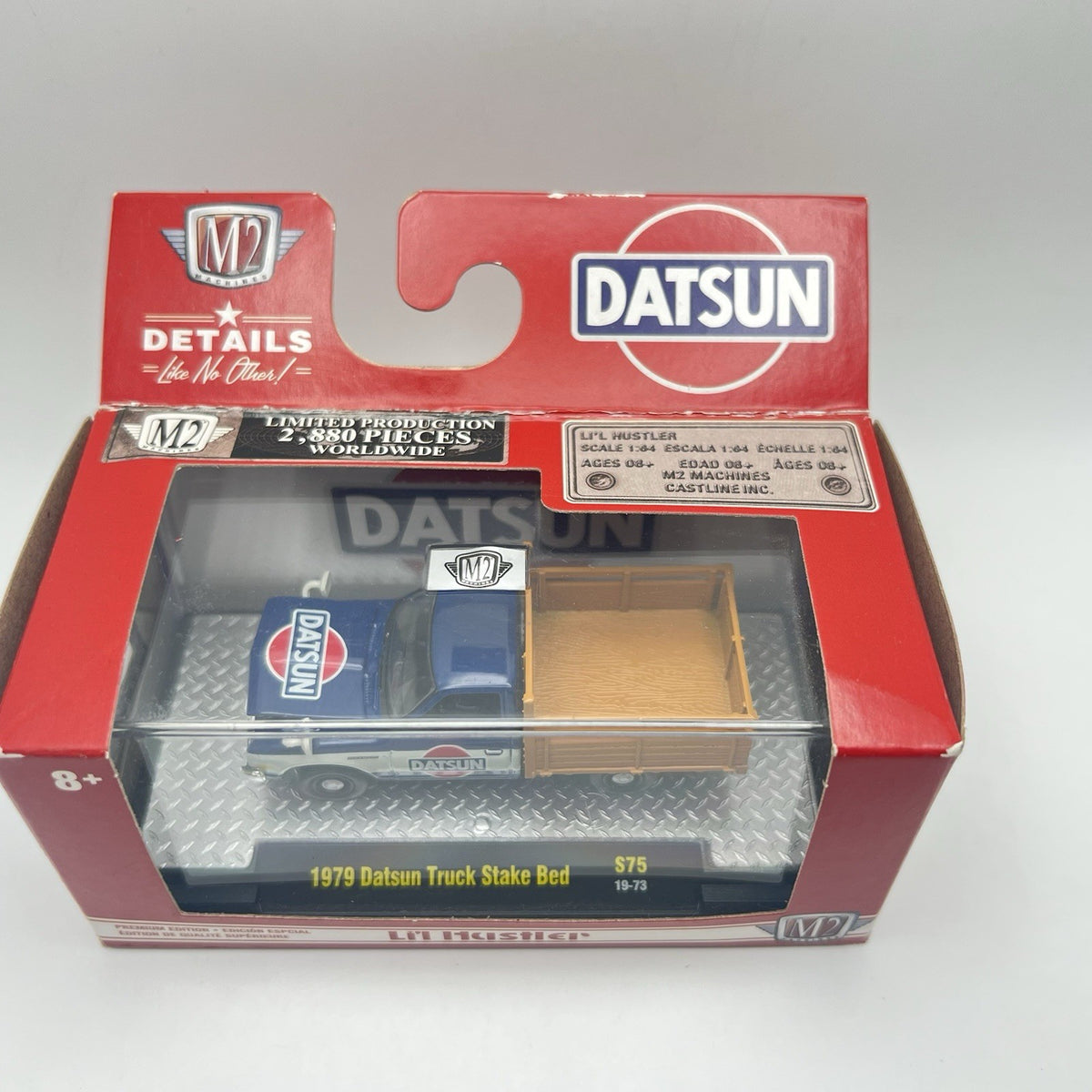 M2 Machines Li'l Hustler 1979 Datsun Truck Stake Bed S75