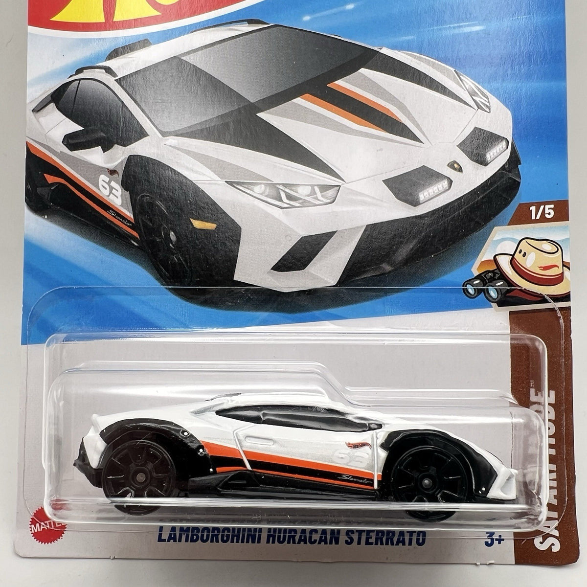 2025 Hot Wheels Safari Mode 1/6 Lamborghini Huracan Sterrato White