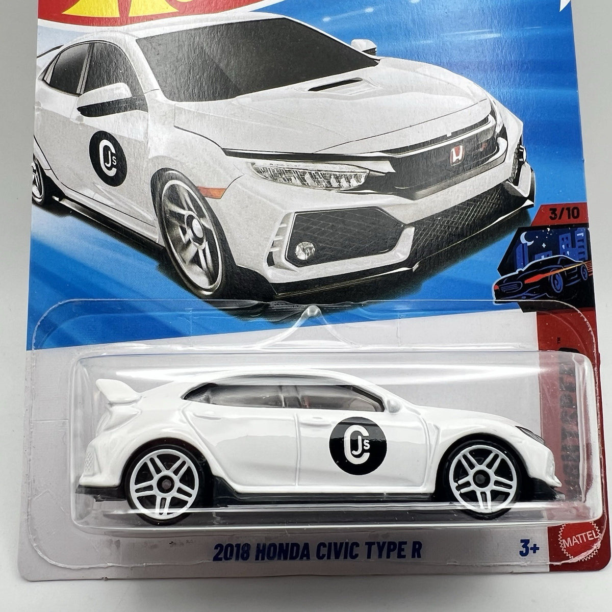 New 2026 Hot Wheels NIGHTSPEED #3/10 the White 2018 HONDA CIVIC TYPE R!
