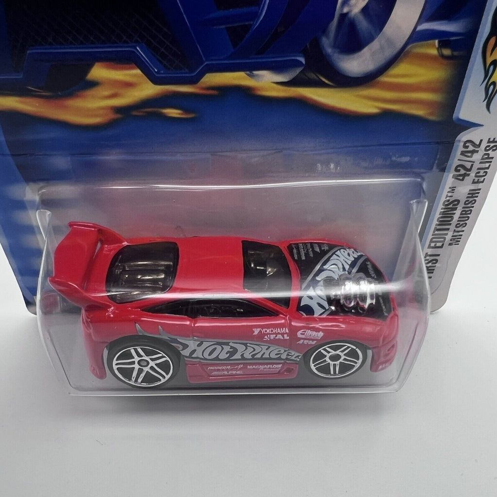 2003 Hot Wheels #54 First Editions 42/42 MITSUBISHI ECLIPSE Red w/Chrome Pr5 Sp