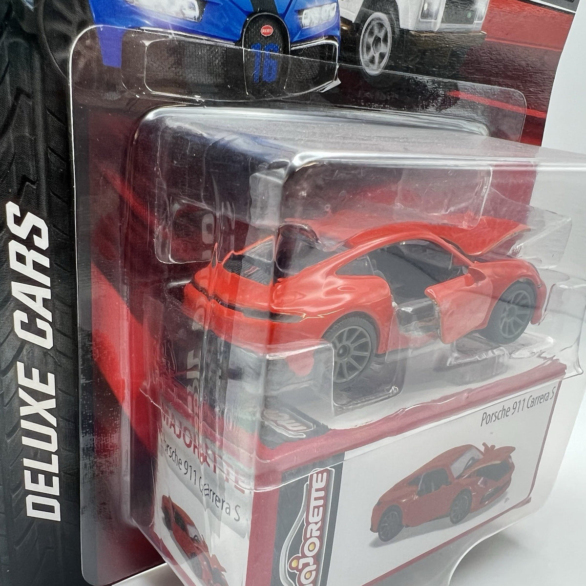Majorette Deluxe Series - Porsche 911 Carrera S In Red 1:64 + Storage Box A12