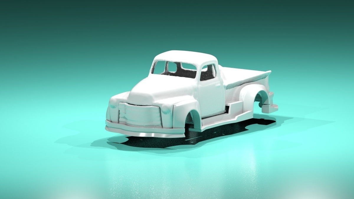 Time Blend Wide Body Kit for Hot Wheels 52 Chevy Pick up Truck - 3D Printed