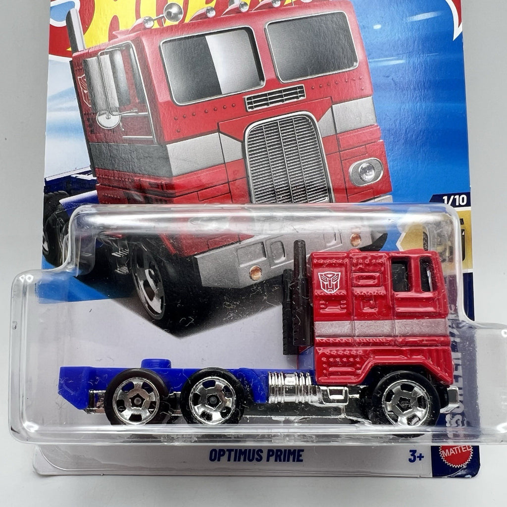 2025 HOT WHEELS F CASE TRANSFORMERS OPTIMUS PRIME RED HW SCREEN TIME 6/10