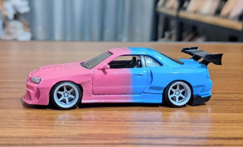 FatBoi Style Wide Body Kit for Hot Wheels Nissan Skyline GTR34 - Resin