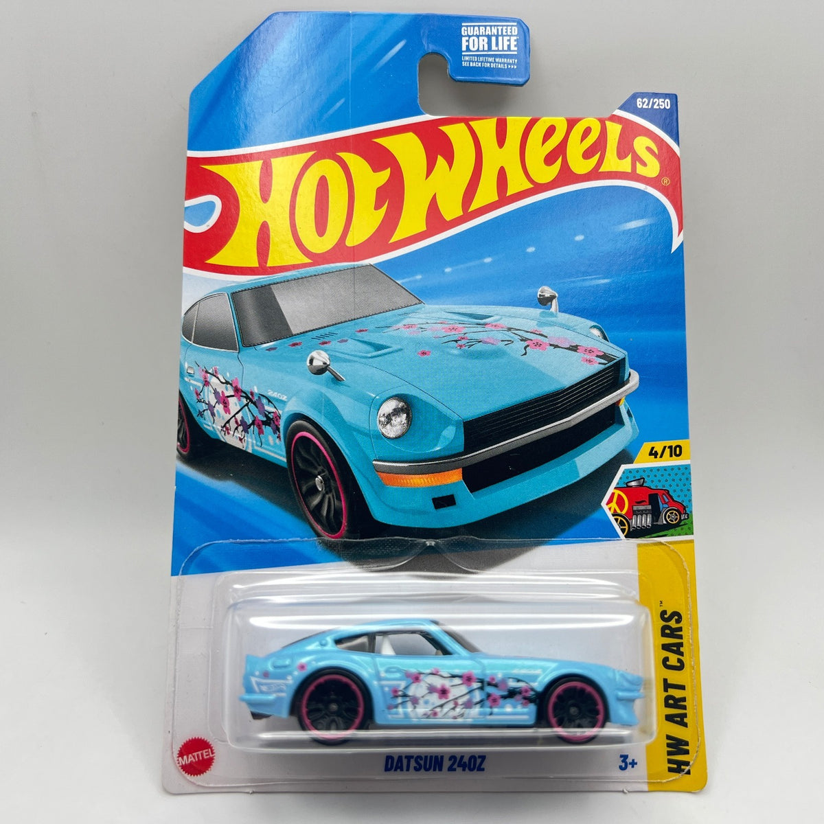 Hot Wheels Datsun 240z Pink 4/10 Art Cars 62/250 Cherry Blossom