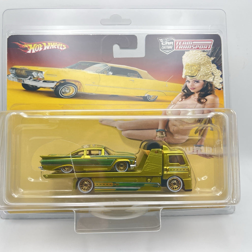 Custom Hot Wheels Team Transport Impala With Aero Lift w/ RR Lowrider 1 Of 1