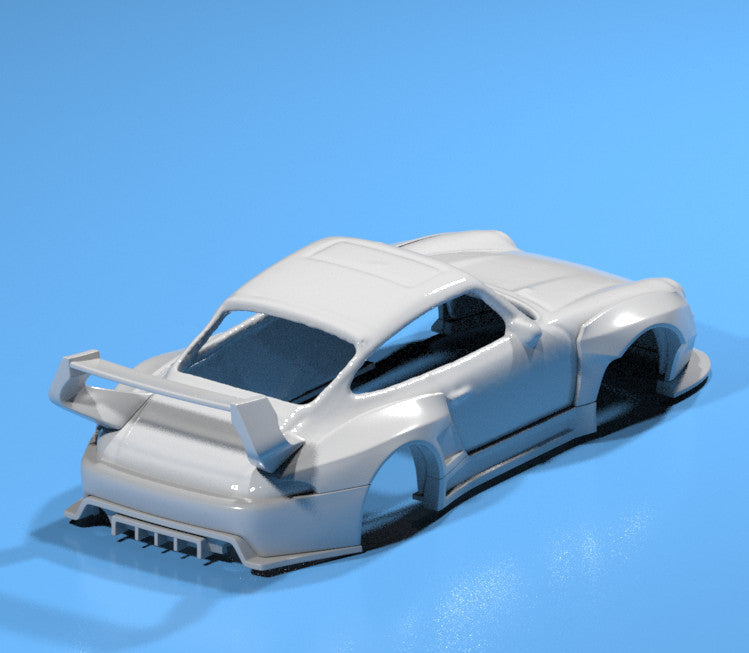 Pandem Style Wide Body Kit For Hot Wheels '96 Porsche Carrera - Resin