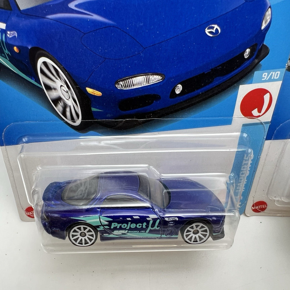 Hot Wheels '95 Mazda RX-7 White Project MU Blue White Color VARIATION set