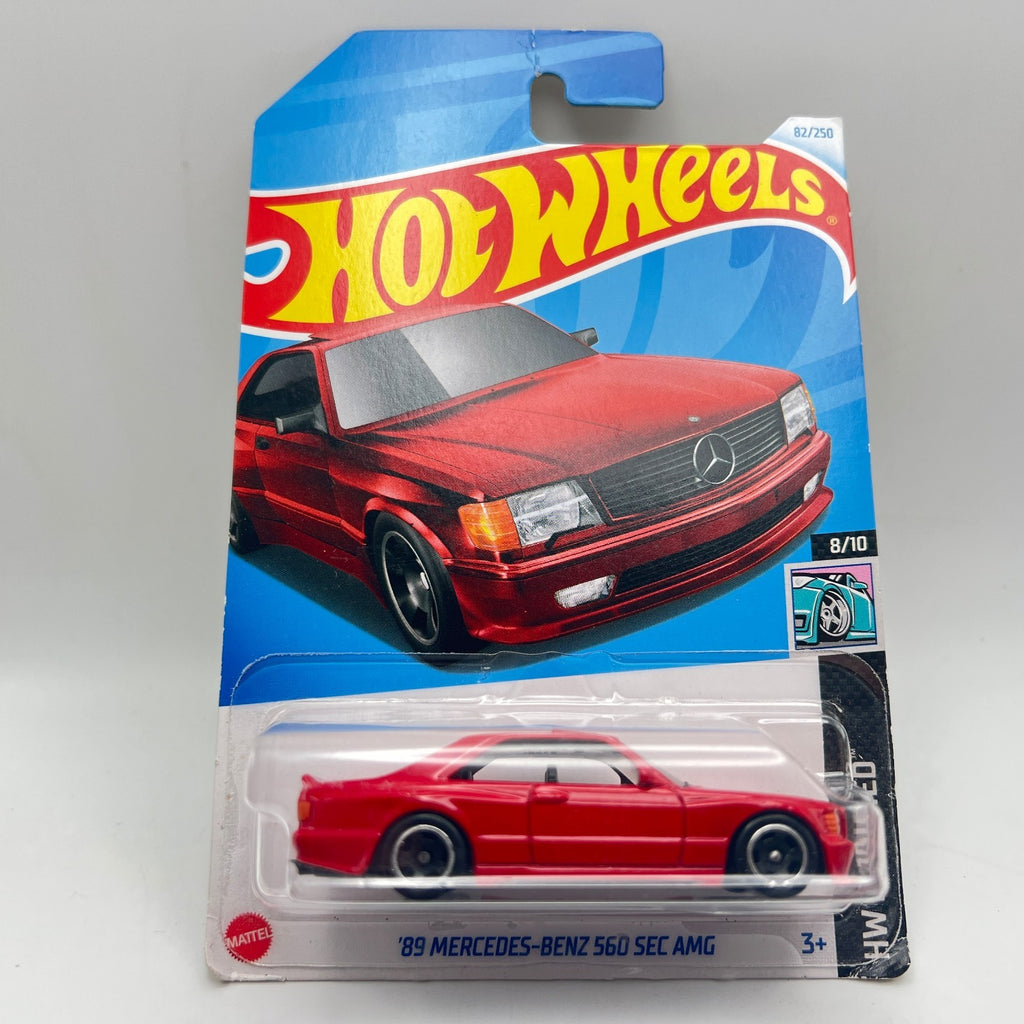 Hot Wheels '89 Mercedes-Benz 560 SEC AMG Lot of 3 Blue 186 Red 82 Black 150/250