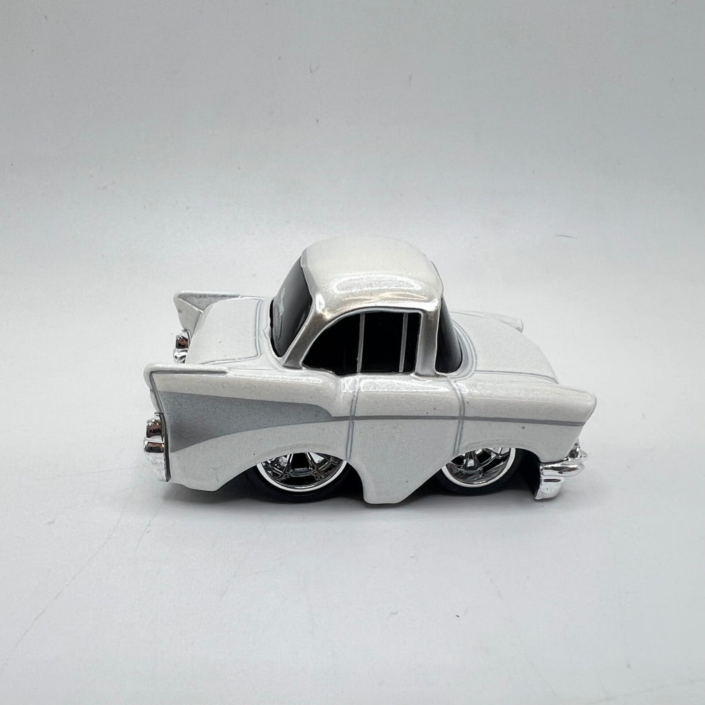 Car Tuned MGA '57 Chevy Bel Air Pearl White Chibi LOOSE