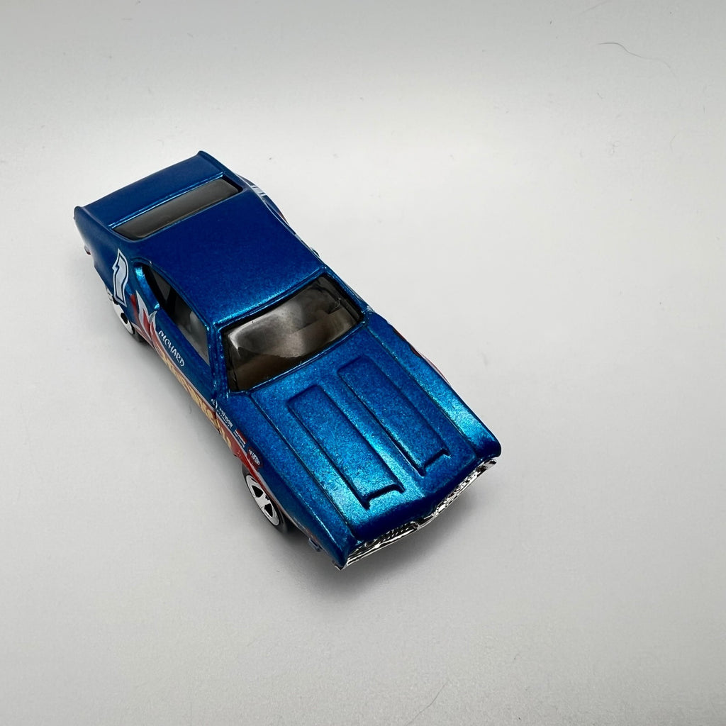 Hot Wheels Olds 442 Blue Hot Wheels Racing Flames LOOSE 1/64