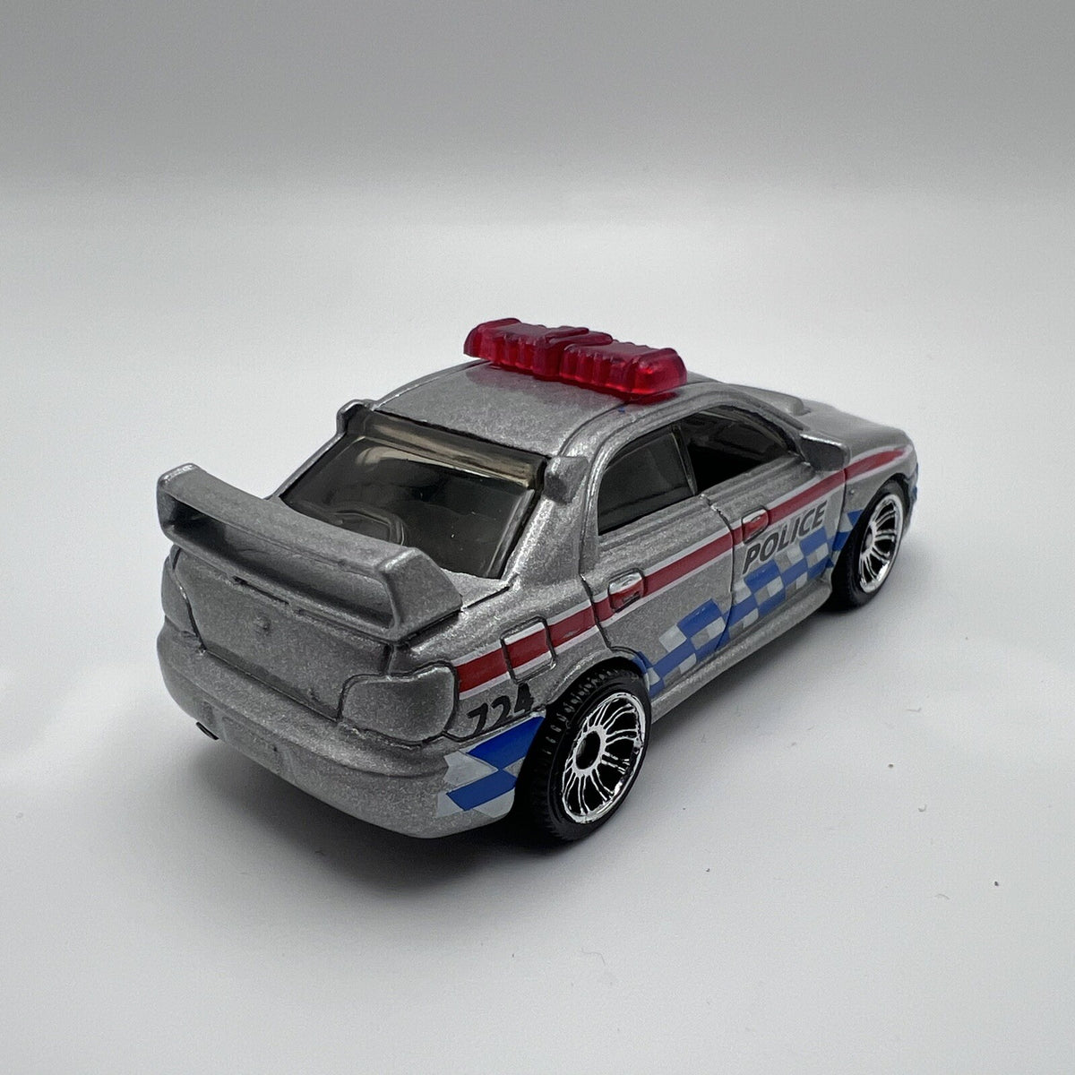 2008 Matchbox #45 Subaru Impreza WRX Police (Silver) - LOOSE
