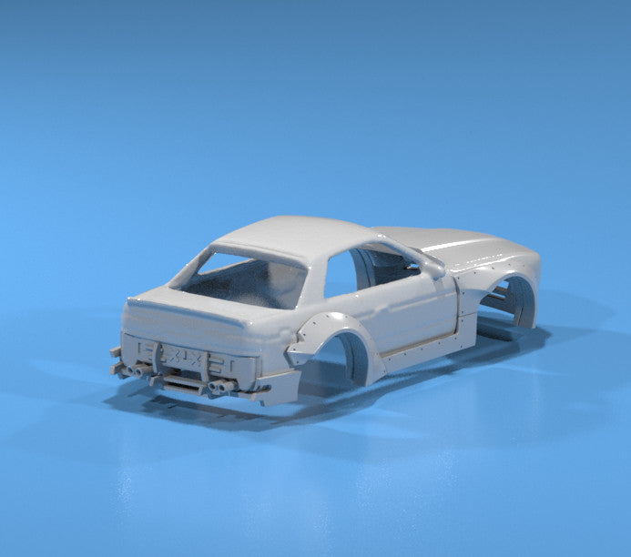 Boss Style Wide Body Kit for Hot Wheels Nissan Silvia S13 - Resin - 3d Printed