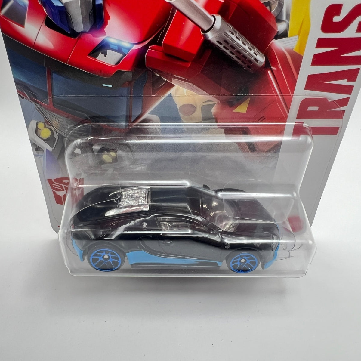 Hot Wheels Bugatti Veyron Black Blue Transformers 4/5
