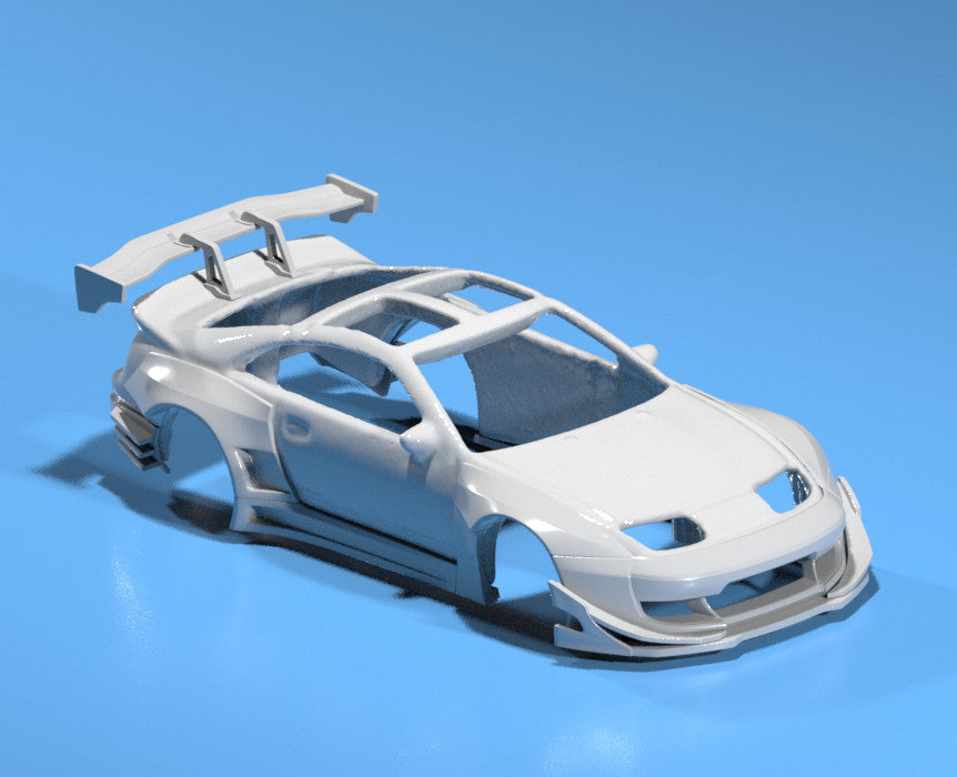 Pandem Style Widebody Kit for Hot Wheels Fairlady 300ZX - Resin - 3D Printed