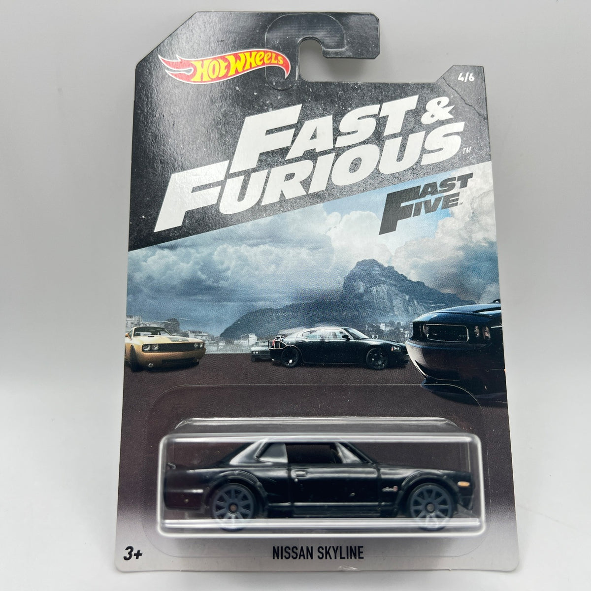 Hot Wheels Nissan Skyline Black Fast & Furious Fast Five 4/6 2017 Intl Card