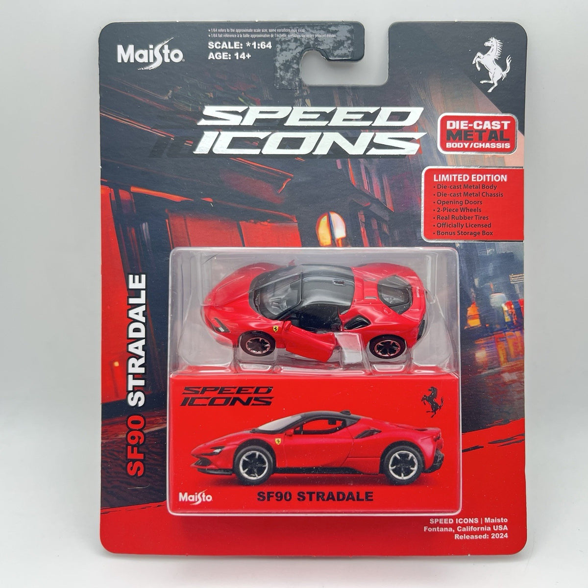 NEW 2025 Speed Icons  Ferrari SF90 Stradale - 1:64 RED