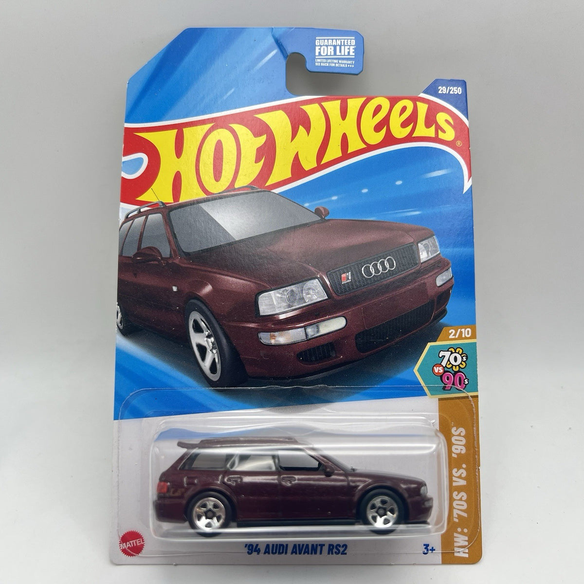 Hot Wheels 3 Diff '94 AUDI AVANT RS2 - Lot Of 3 - Maroon, Red, Blue