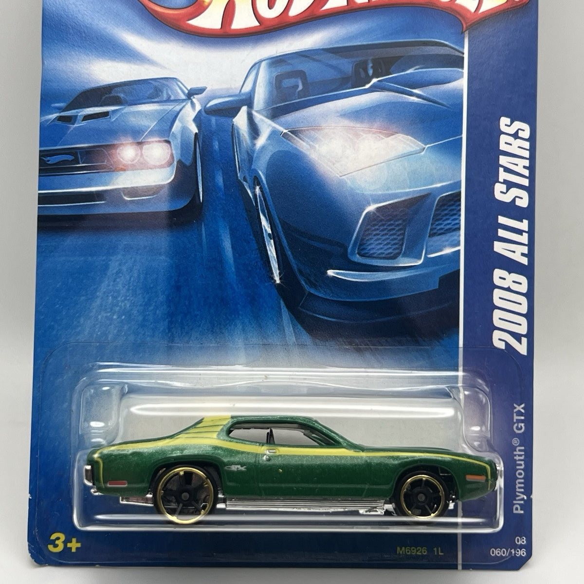 NEW Hot Wheels Plymouth GTX 060/196 1:64 Green 2008 All Stars 2008