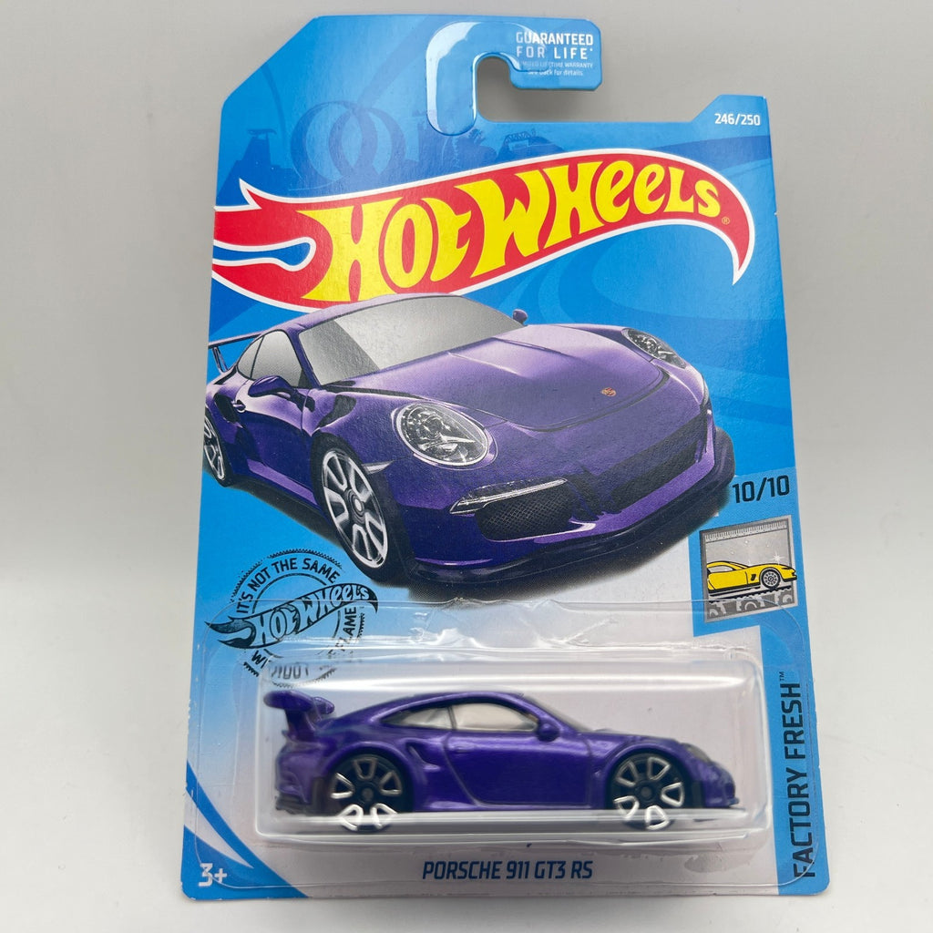 Hot Wheels Porsche 911 GT3 RS Lot of 3 White 47/365 Green 117/365 Purple 246/250