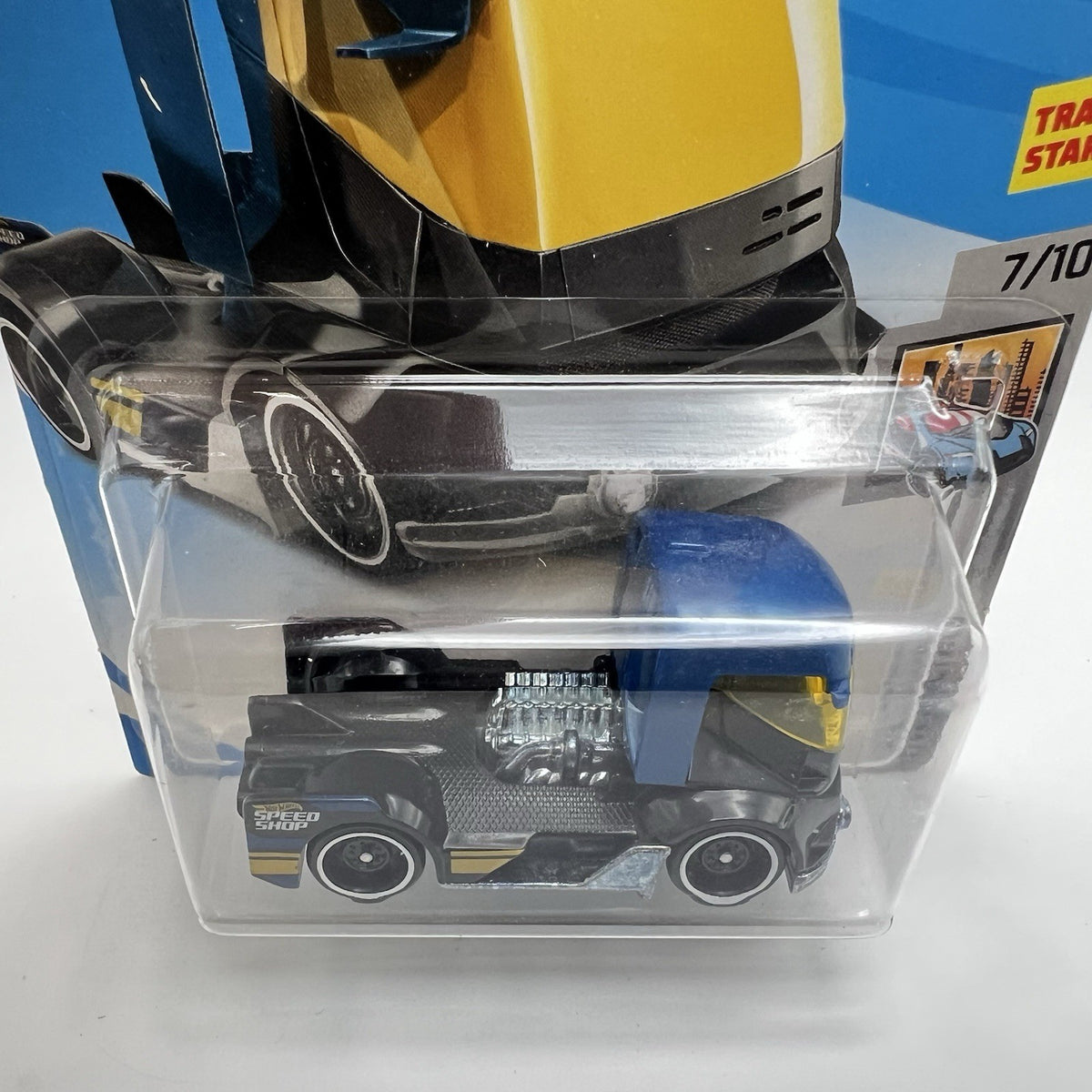 Hot Wheels 2019 #168/250 RIG HEAT black with blue cab