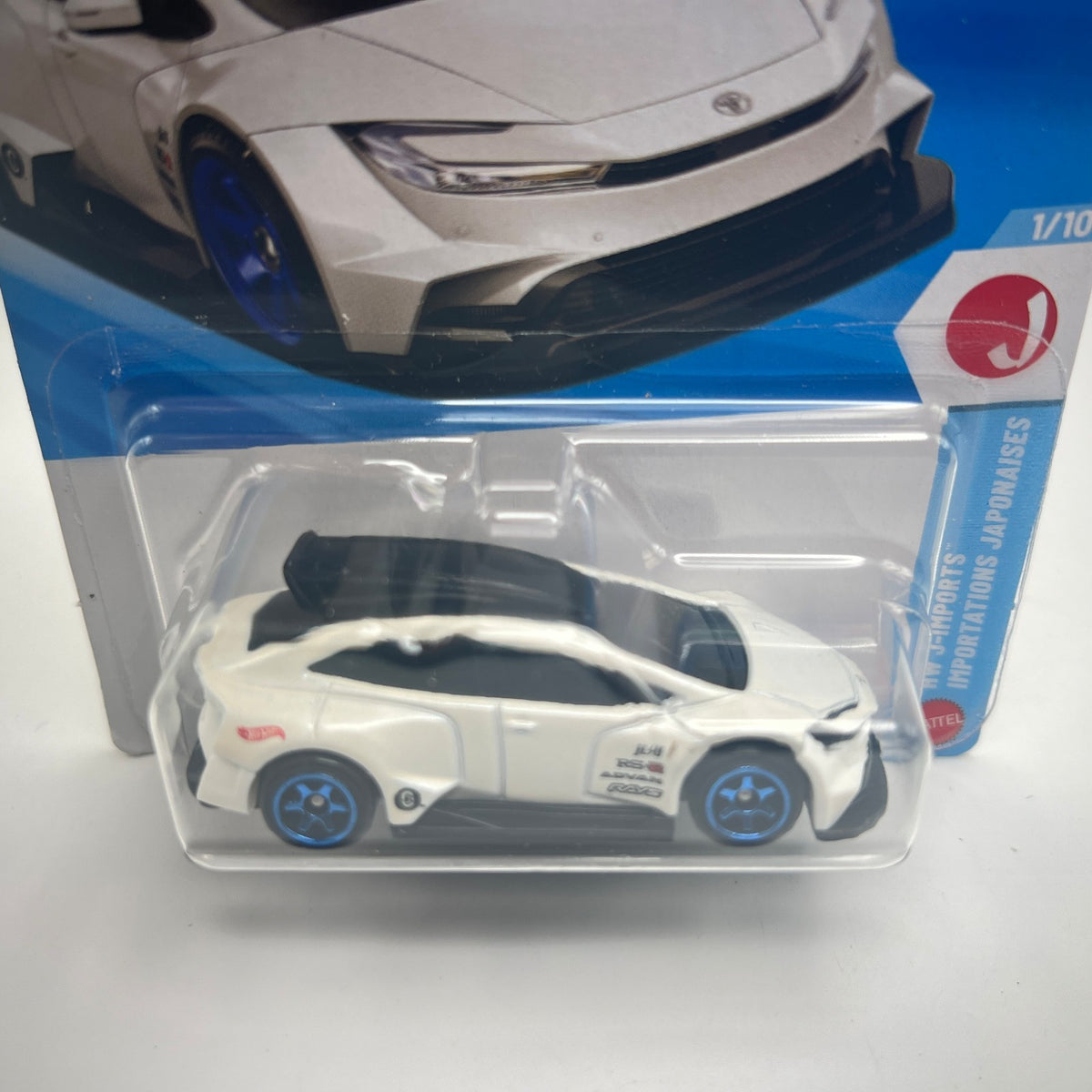Hot Wheels Toyota Prius Custom White 60/250 HW J-Imports 1/10 Bilingual