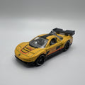 2010 HOT WHEELS ACURA NSX AEM YELLOW 1:64 DIECAST 2 7/8" CAR W/ ORANGE & BLACK