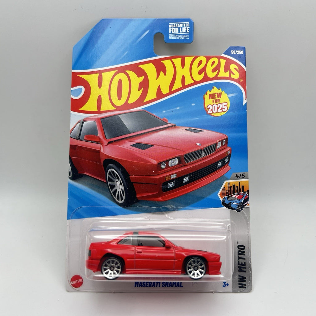 2025 HOT WHEELS MASERATI SHAMAL Red HW METRO SERIES 4/5 58/250