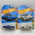 COMBO  Hot Wheels 2025 Pagani Utopia (WHITE - Exotics) (Blue - Peak Pursuit)
