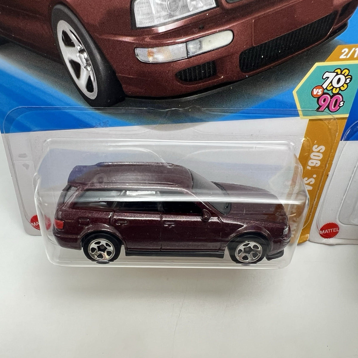 Lot Of (2) 2024 Hot Wheels '94 Audi Avant RS2 Teal And Maroon