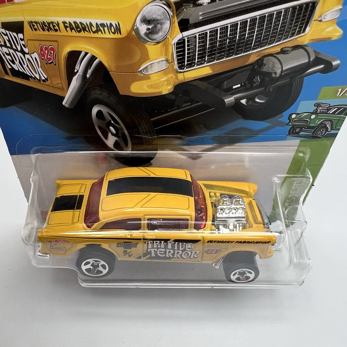 Hot Wheels HW Gassers 55 Chevy Bel Air Gasser Yellow