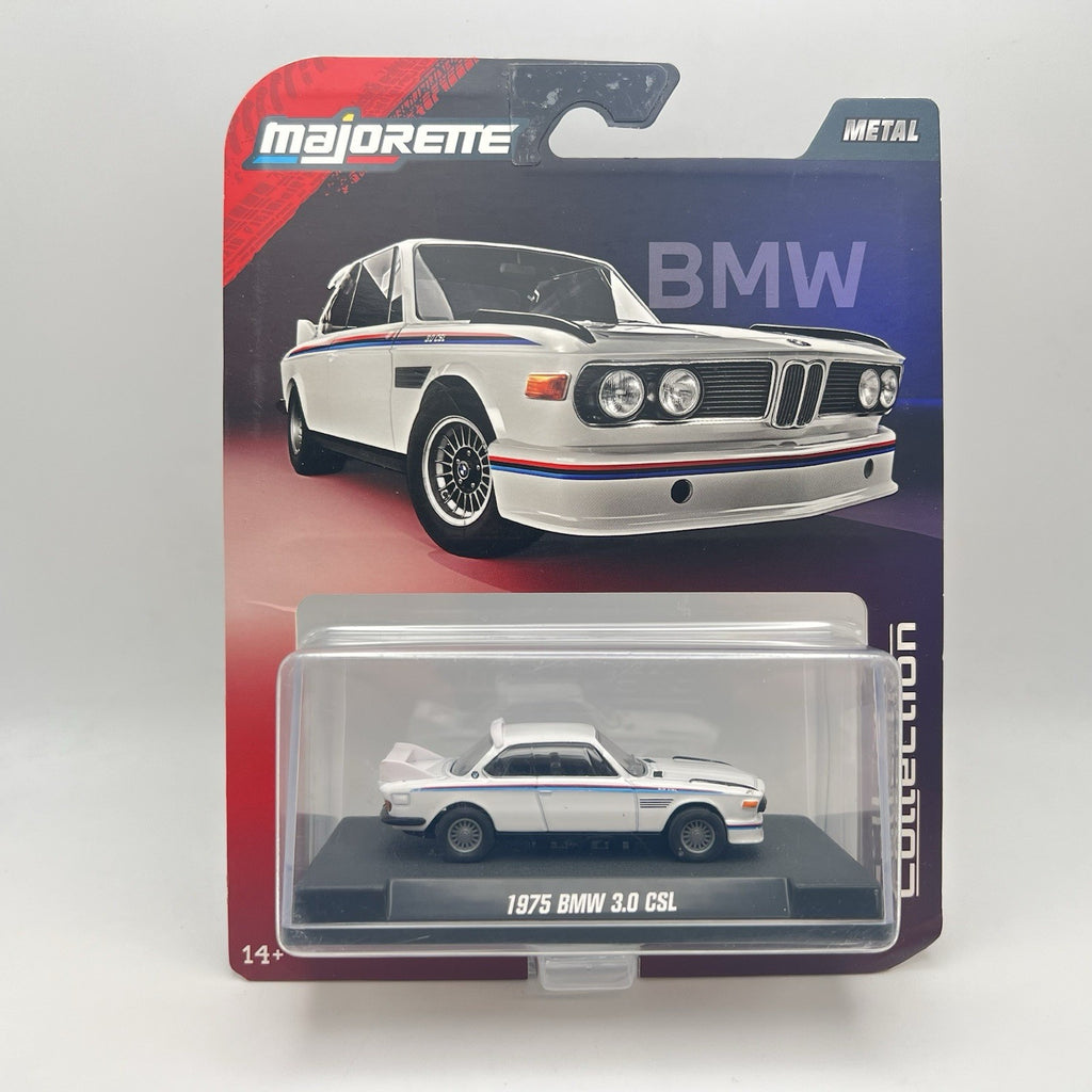 Majorette 2025 Collector Series White 1975 BMW 3.0 CSL 1:64 Scale