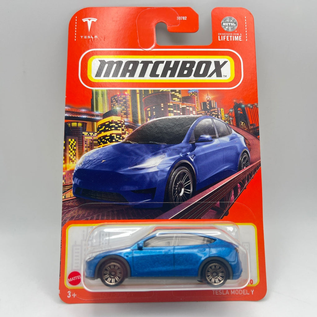 Matchbox Tesla Model Y Blue 3/100 The Vault