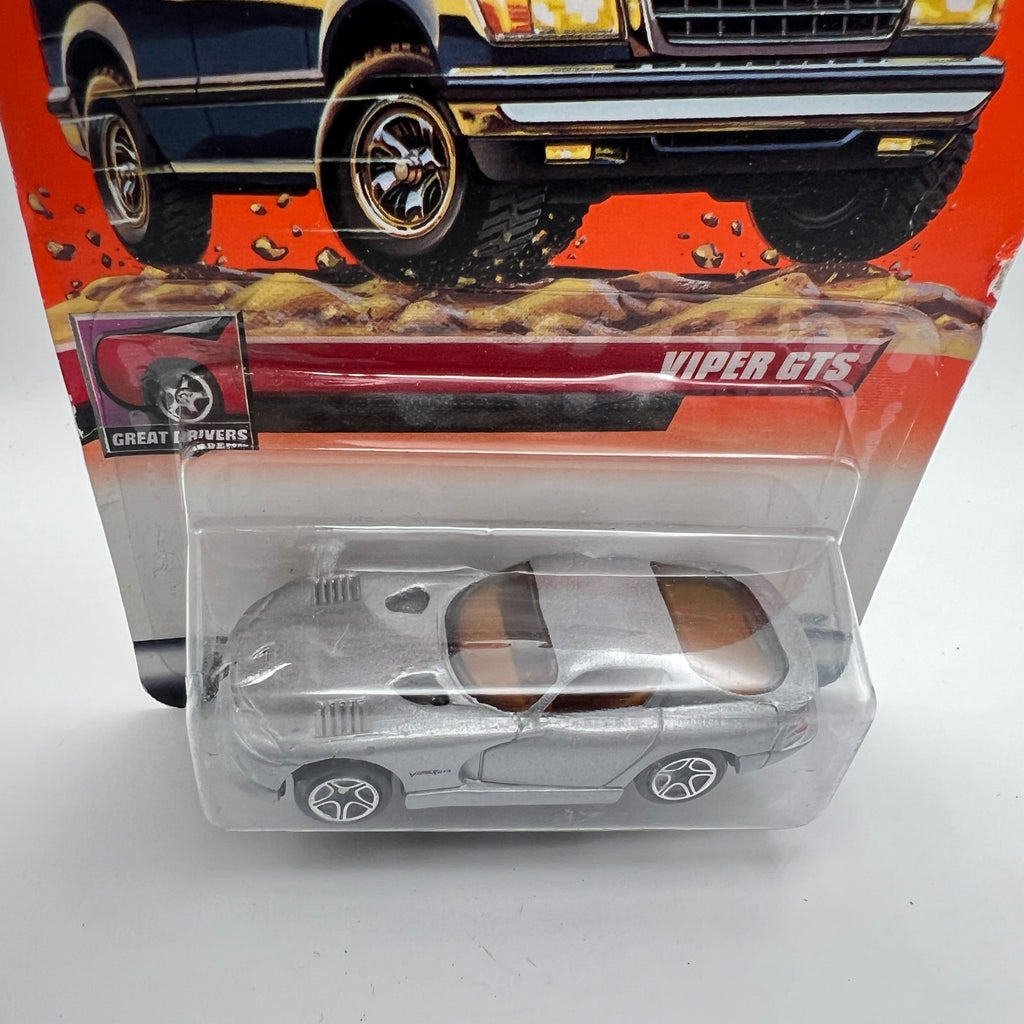 Matchbox 1999 Dodge Viper GTS Silver #19 Great Drivers 1:64 Diecast