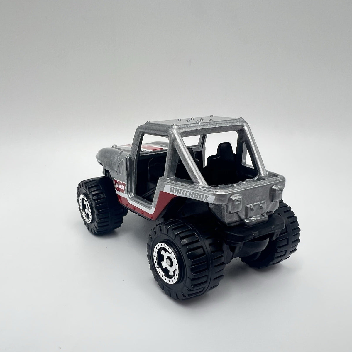 WARN INDUSTRIES 75th Anniversary 2007 MBX 4X4 💥 SILVER METALLIC  Matchbox Loose