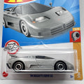 Hot Wheels gray 94 Bugatti EB110 SS “HW Turbo" 5/10 - 65/250 Diecast 1:64