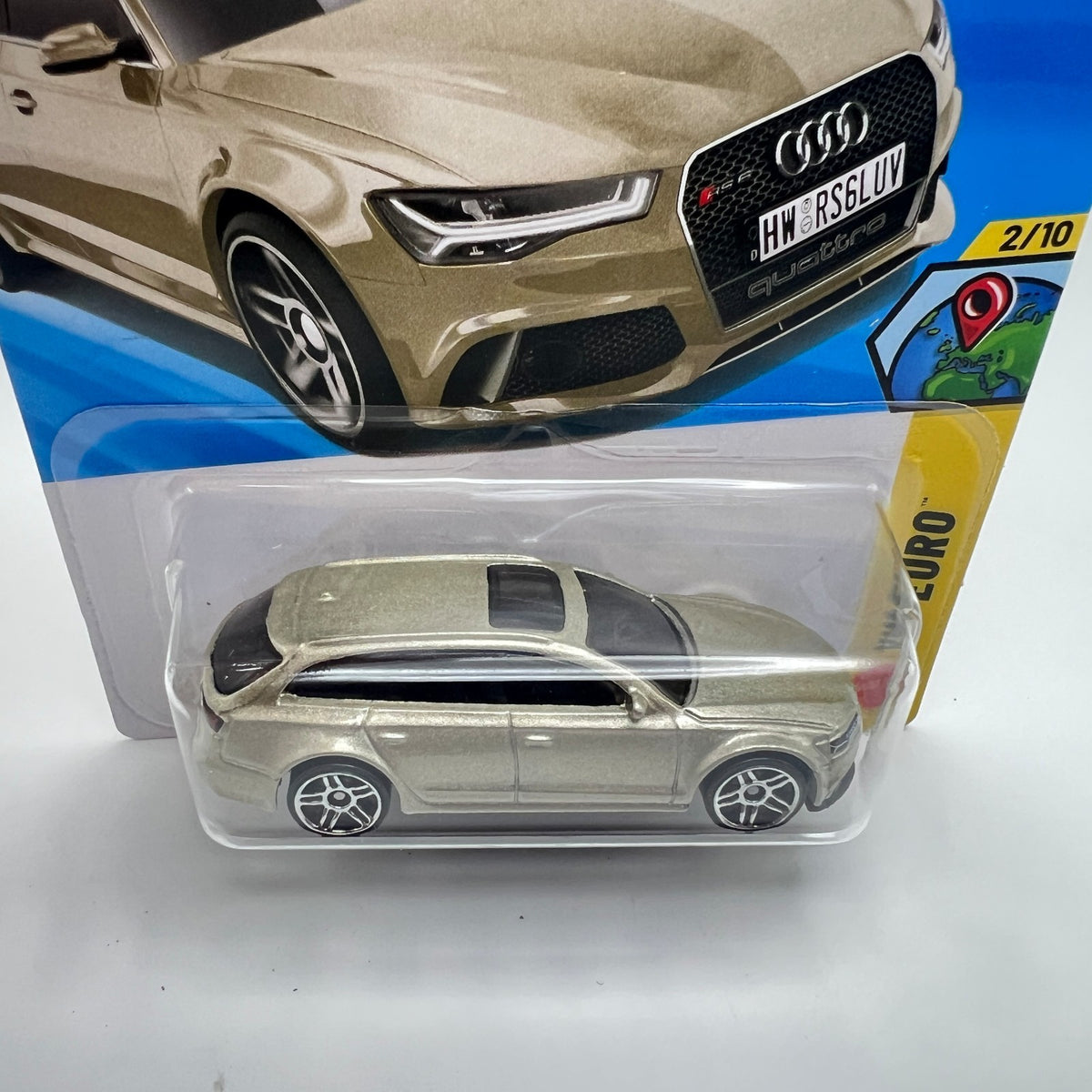 Hot Wheels '17 Audi RS 6 Avant HW Euro 2/10 Diecast Car 1:64 GOLD  66/250