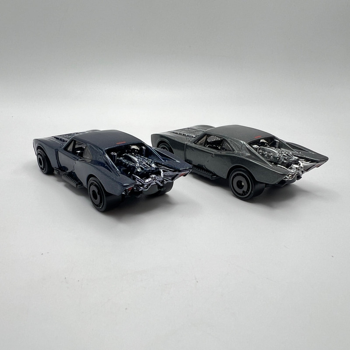 Hot Wheels Lot of 2 The Batman Batmobile Blue Gray LOOSE 1/64