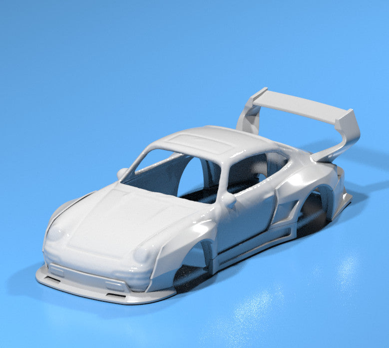 Pandem Style Wide Body Kit For Hot Wheels '96 Porsche Carrera - Resin