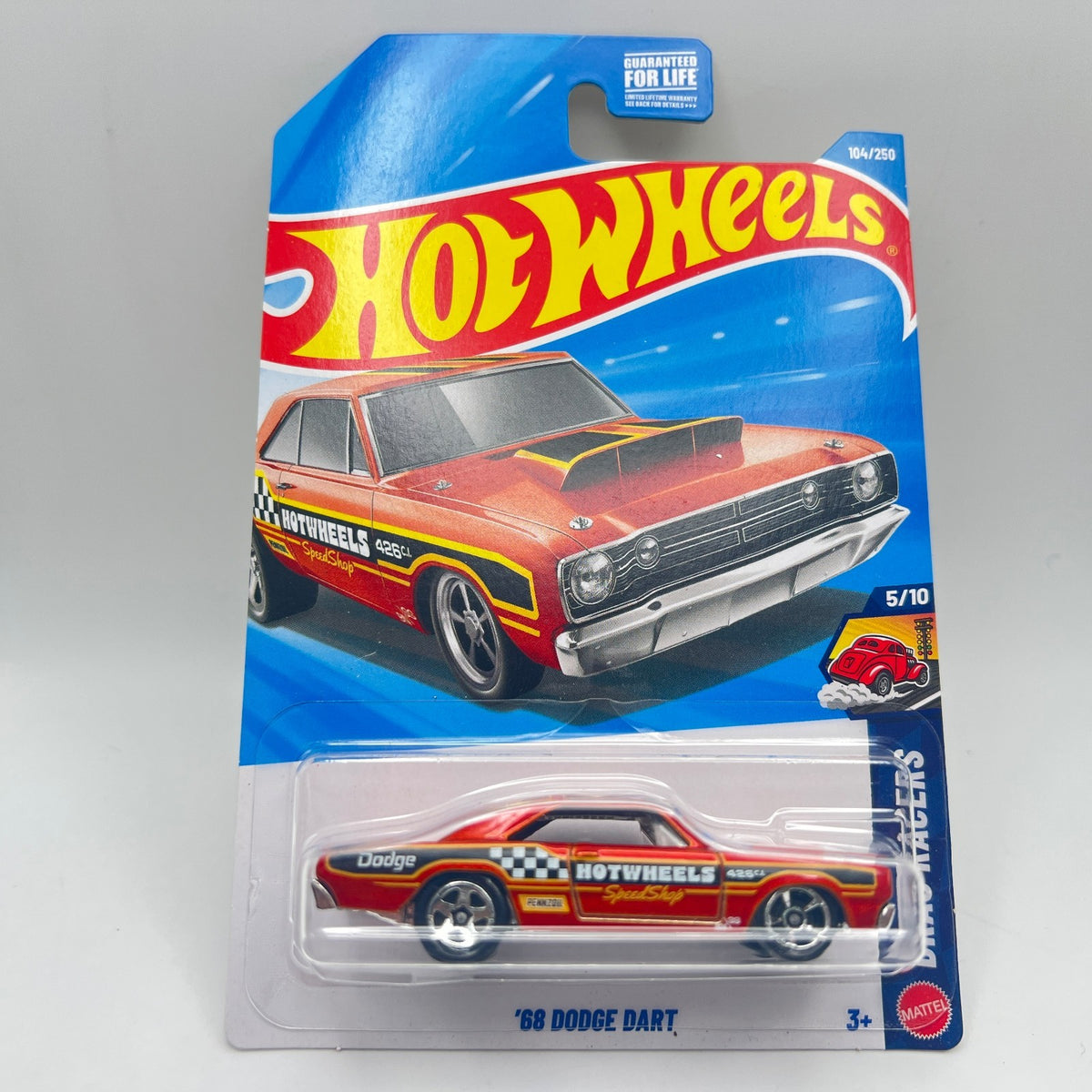 HW 68 Dodge Dart Red Speed Shop 104/250 Drag Racers 5/10