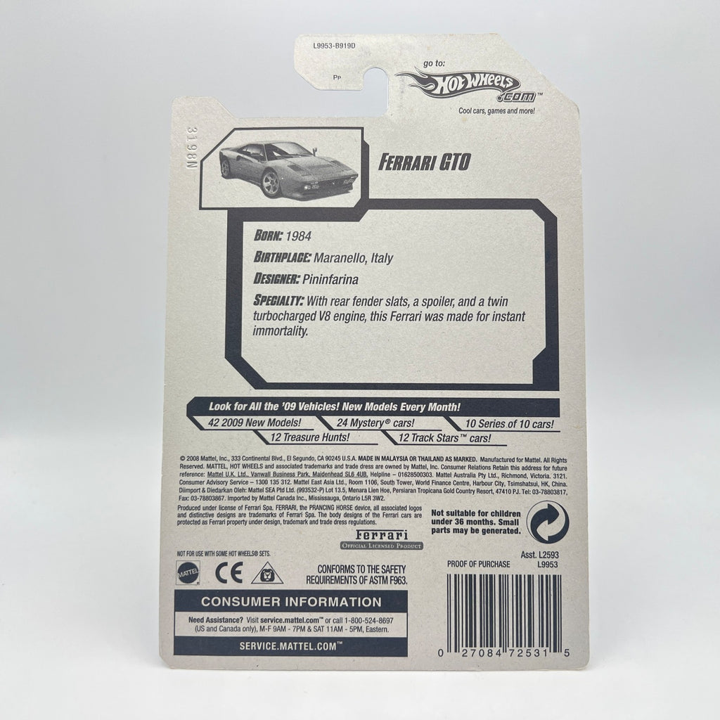 Hot Wheels Ferrari GTO 2008 New Models #38 The Vault