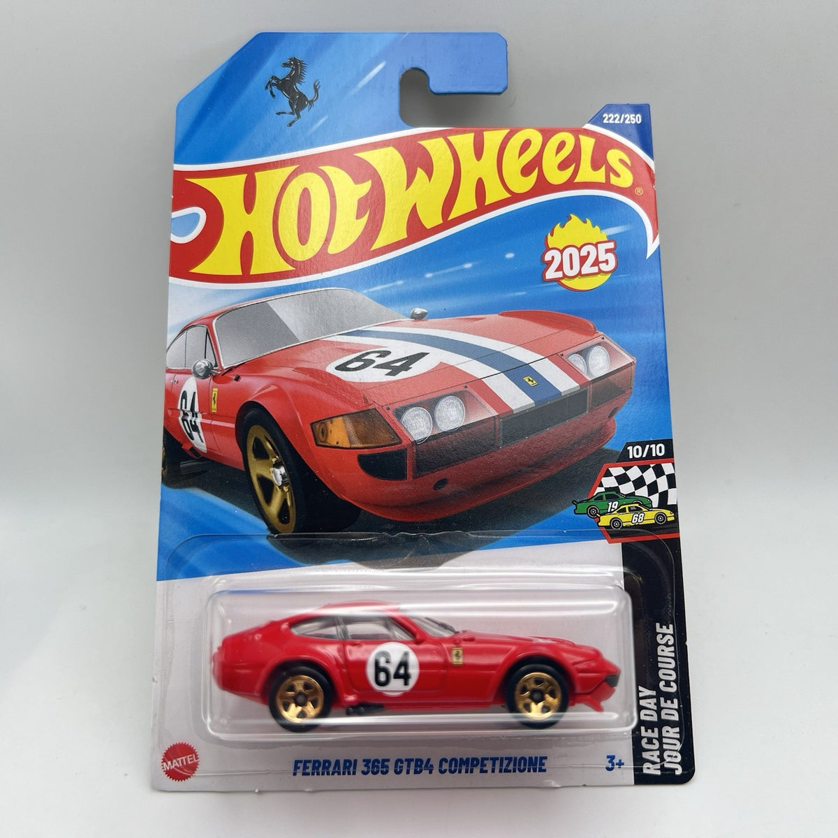 🔥Hot Wheels Ferrari 365 GTB4 Competizione Lot Of 3 - White, Red, Yellow🔥