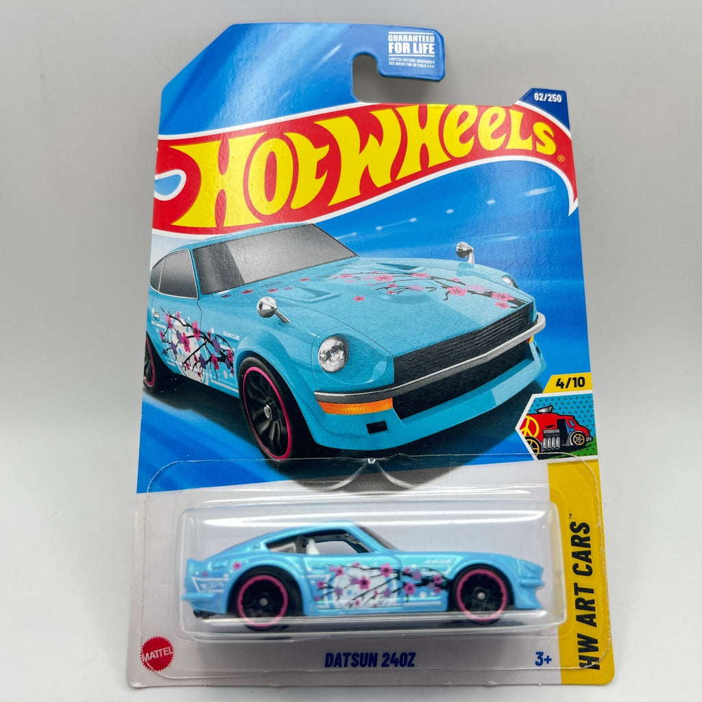 Hot Wheels Datsun 240z Pink 4/10 Art Cars 62/250 Cherry Blossom