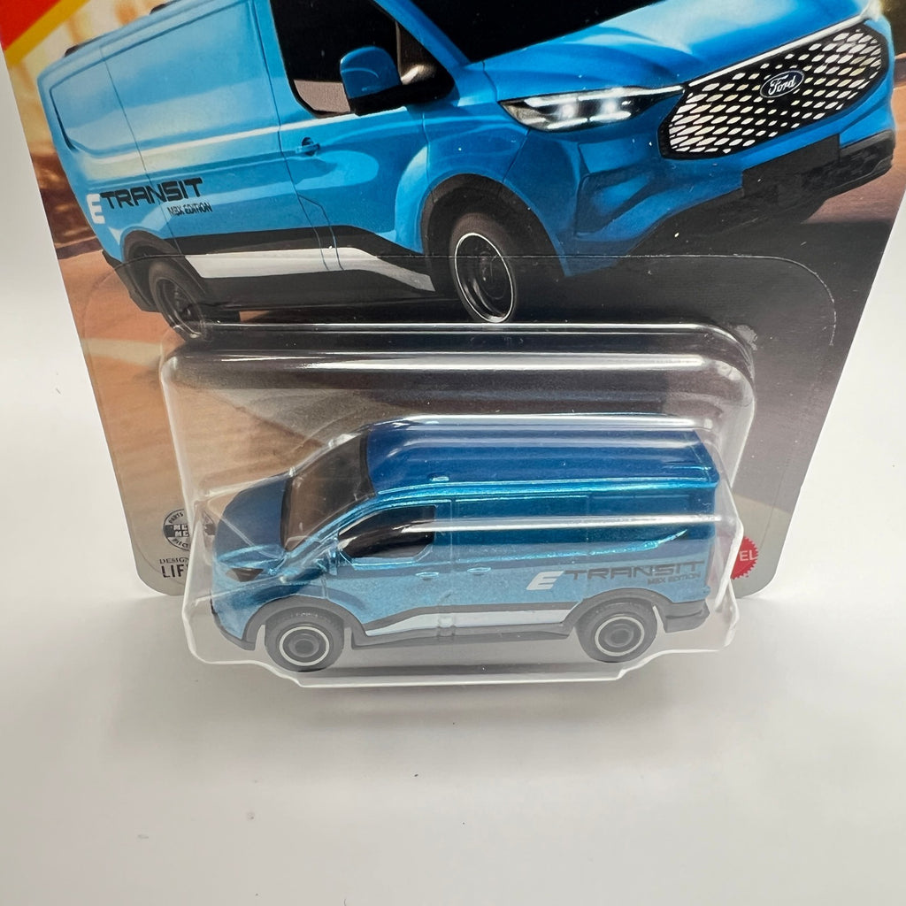 Matchbox 2023 Ford E-Transit Custom 36/125 Light Blue MBX Edition