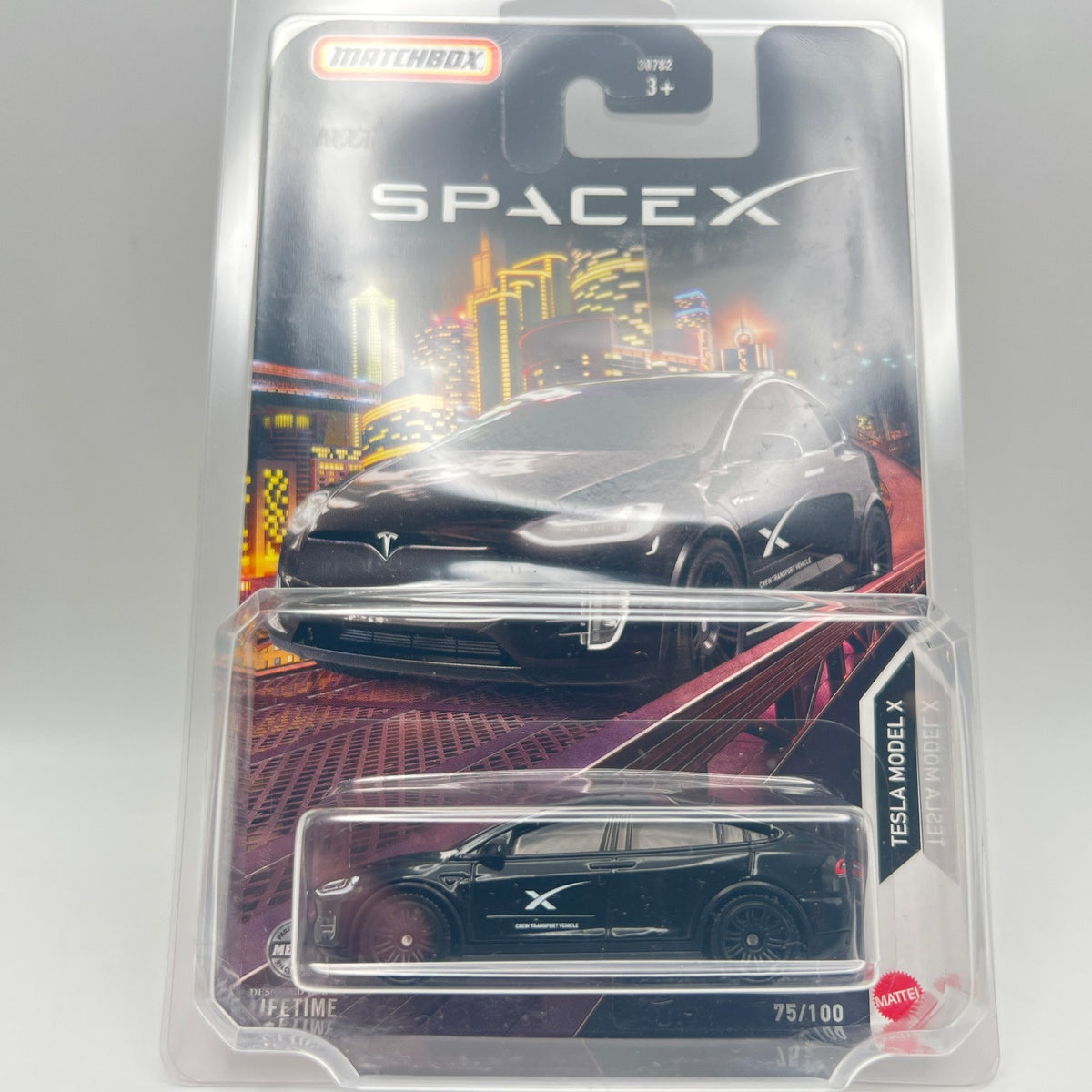 Matchbox Tesla Model X SpaceX Black 75/100 The Vault