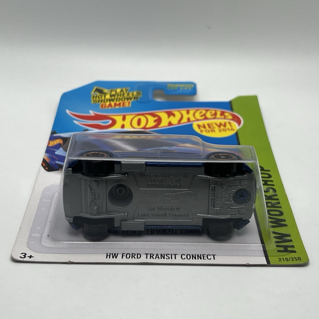 Hot Wheels HW Ford Transit Connect Metallic Blue 210/250 HW Workshop HW Garage