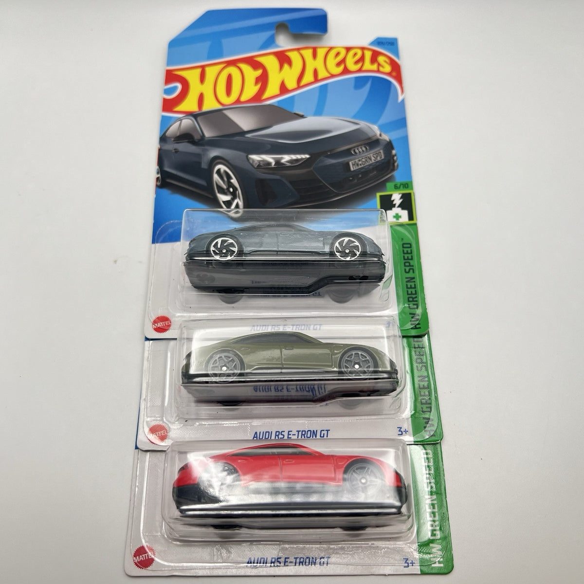 Hot Wheels🔥Audi RS E-Tron GT Trio, 3 Different Colors, 1/64 Scale Casting